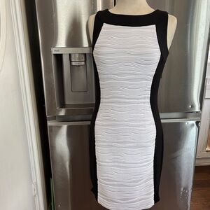 Calvin Klein Monochrome Wave Mini Dress